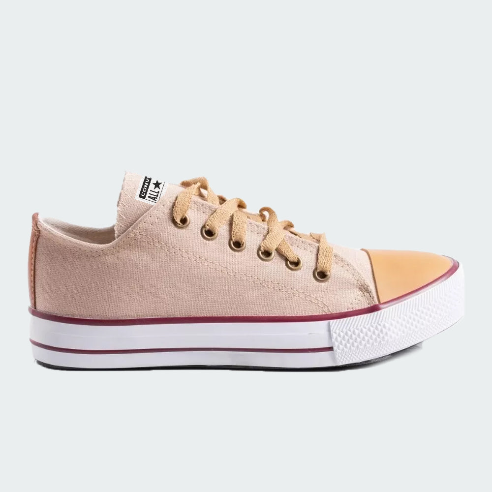 CONVERSE LONA BEIGE PLATAFORMA