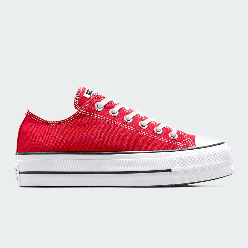 CONVERSE LONA ROJO PLATAFORMA