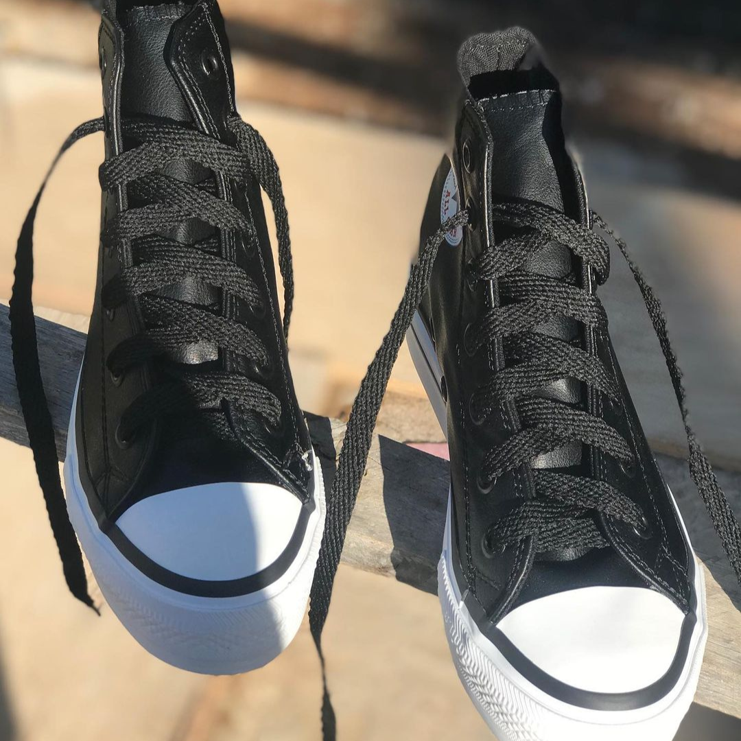 CONVERSE BOTITAS ECO CUERO NEGRO PLATAFORMA