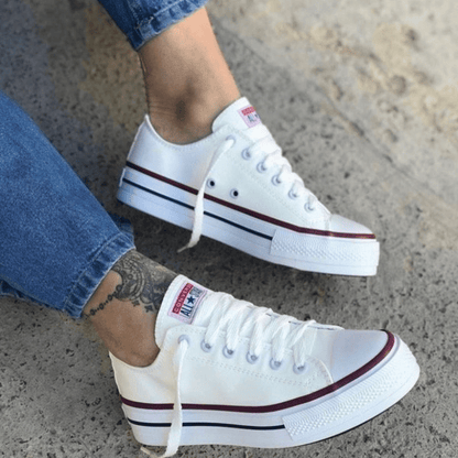 CONVERSE ECO CUERO BLANCO PLATAFORMA